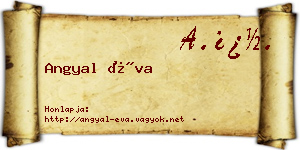 Angyal Éva névjegykártya